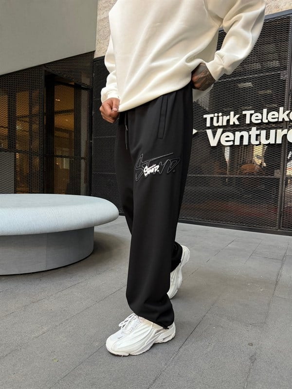 SW Cift Lazer Premium Eşofman - Siyah