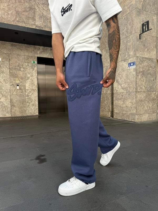 SW Lazer İşleme Eşofman - İndigo