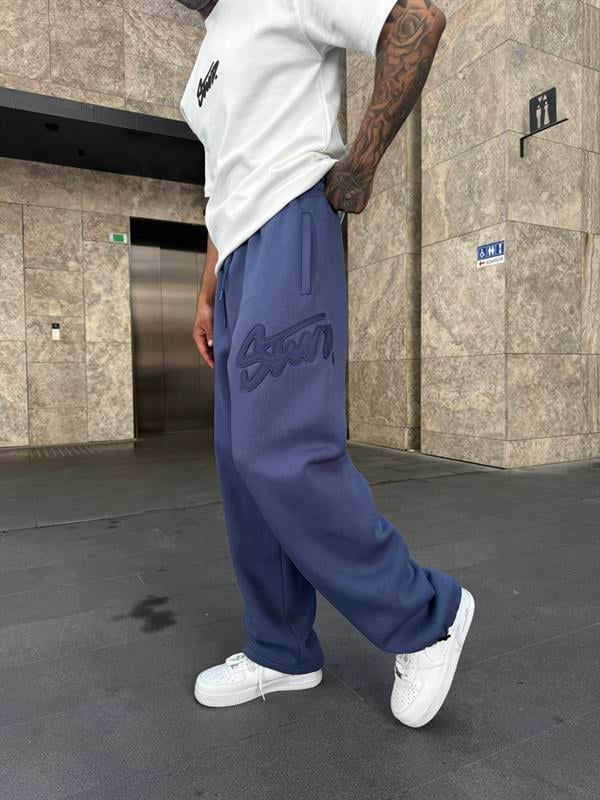 SW Lazer İşleme Eşofman - İndigo