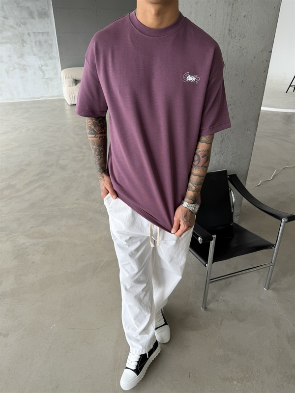 Sw Ön Cift Nakış Dessing T-Shirt - Mürdün