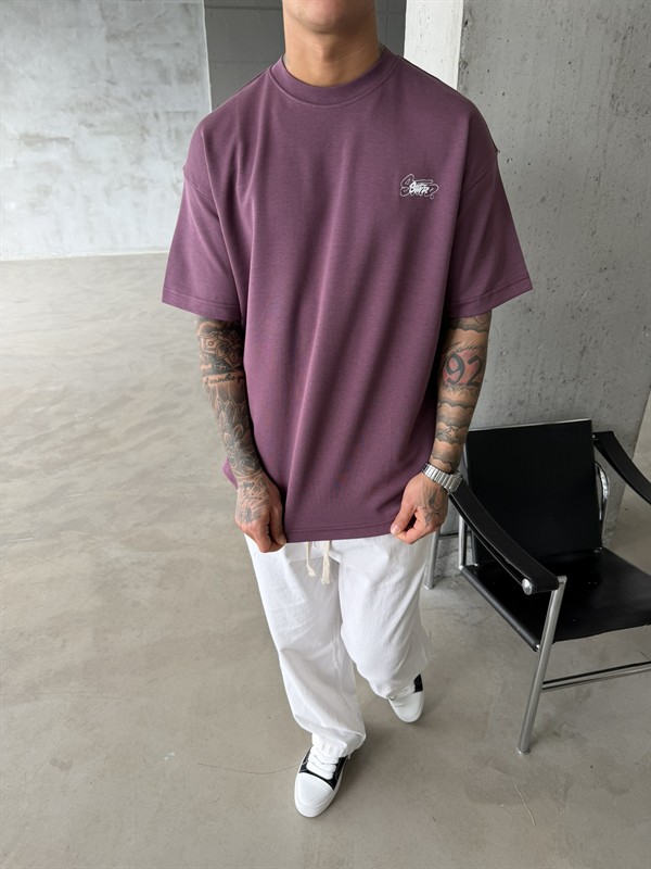 Sw Ön Cift Nakış Dessing T-Shirt - Mürdün