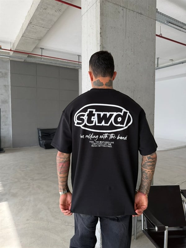 SW Premium Baskılı T-Shirt - Siyah