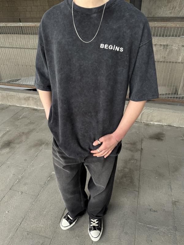 The Real Party Begins Oversize T-shirt - Siyah