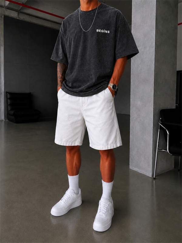 The Real Party Begins Oversize T-shirt - Siyah