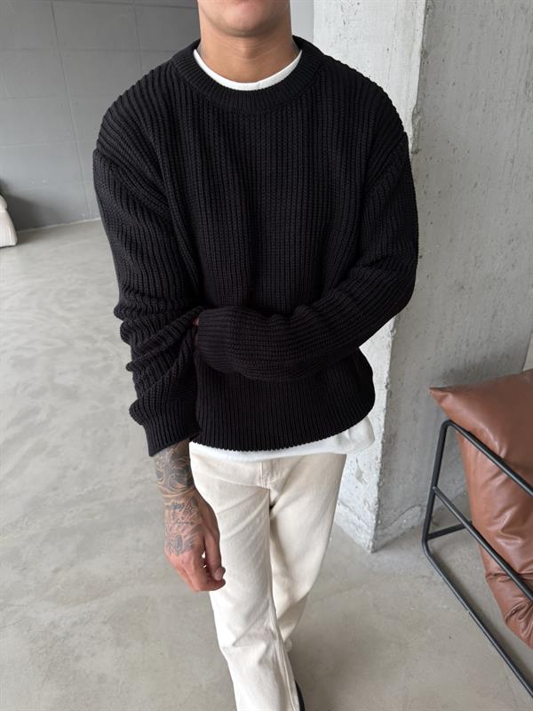 Triko Premium Kazak - Siyah