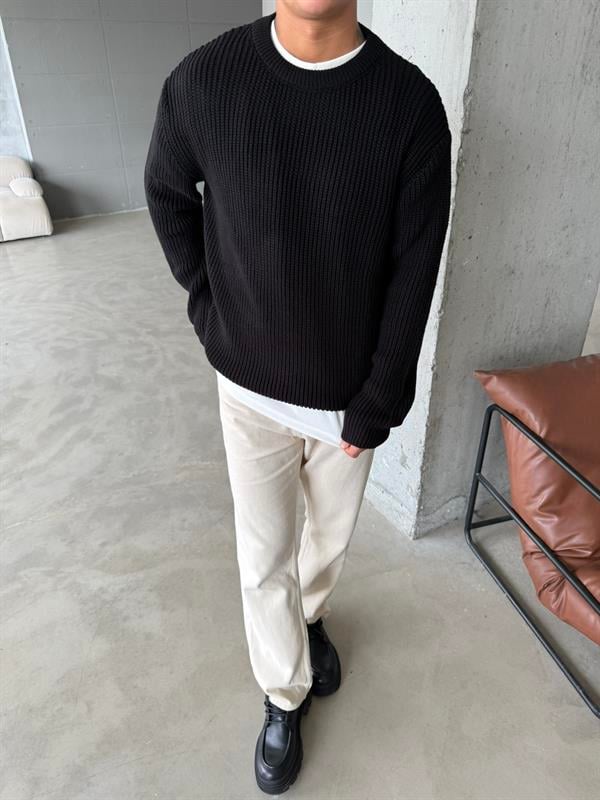 Triko Premium Kazak - Siyah