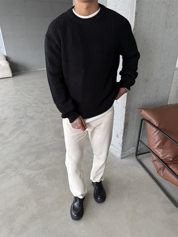 Triko Premium Kazak - Siyah