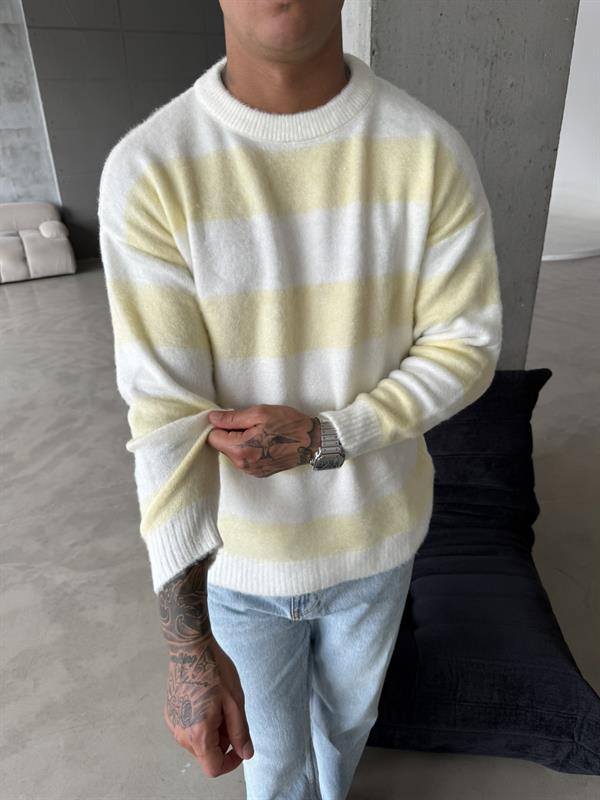 Tüylü Peluş Triko - Sarı