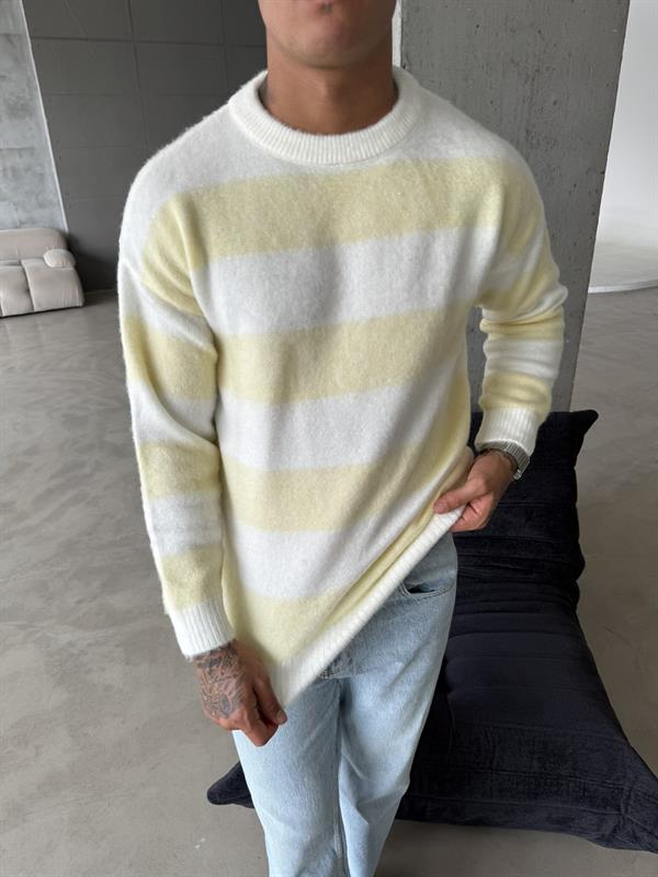 Tüylü Peluş Triko - Sarı