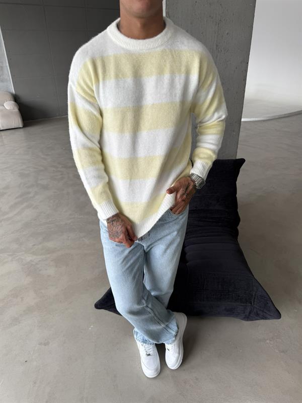 Tüylü Peluş Triko - Sarı