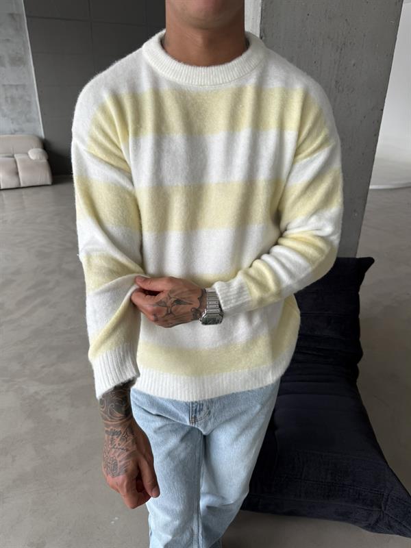 Tüylü Peluş Triko - Sarı