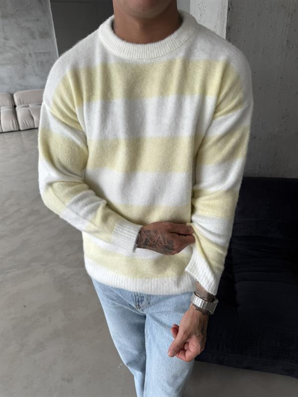 Tüylü Peluş Triko - Sarı