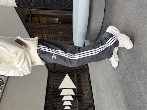 Üç Şeritli Yıkalamı Acid Premium Eşofman - Füme