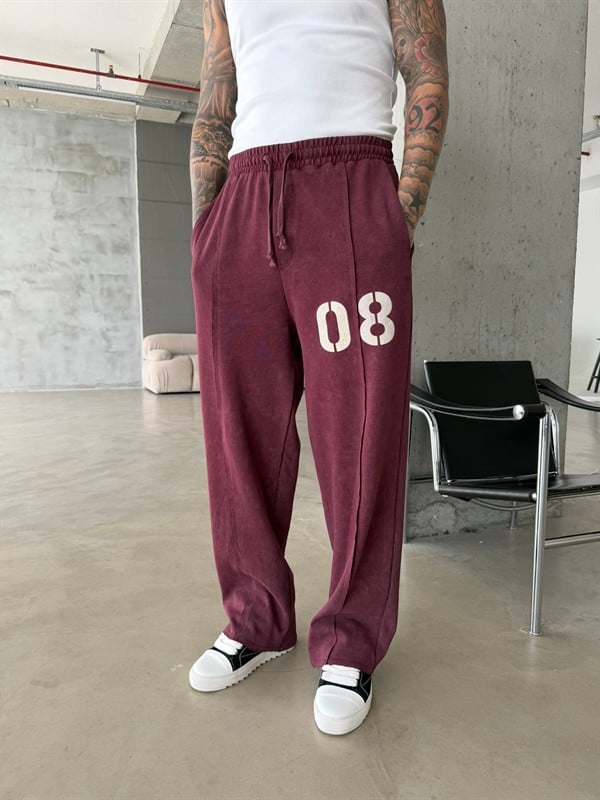 Urban Legacy 08 Premium Baggy Eşofman Altı - Bordo