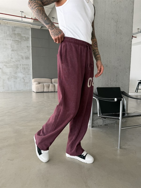 Urban Legacy 08 Premium Baggy Eşofman Altı - Bordo
