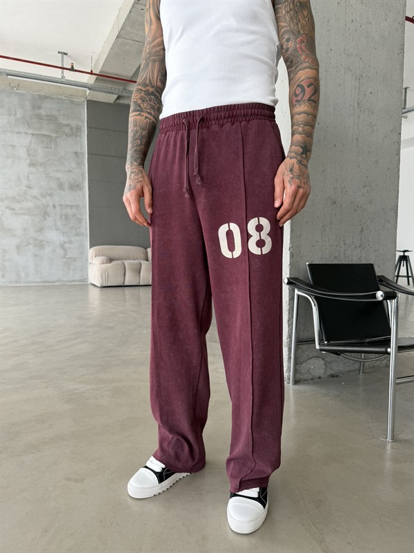 Urban Legacy 08 Premium Baggy Eşofman Altı - Bordo