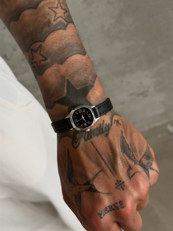 Vintage Chrono Atelier Erkek Saat - Siyah