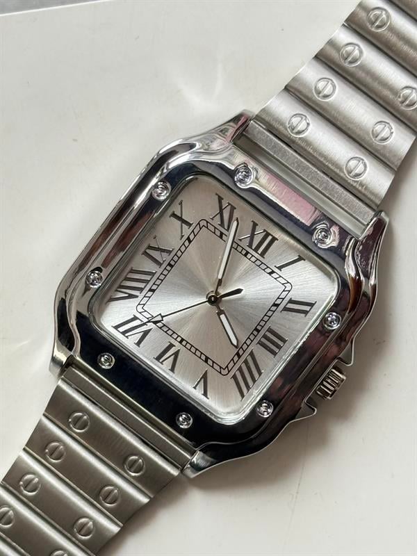 Vintage Rakamlı Saat - Beyaz