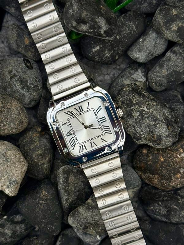 Vintage Rakamlı Saat - Beyaz