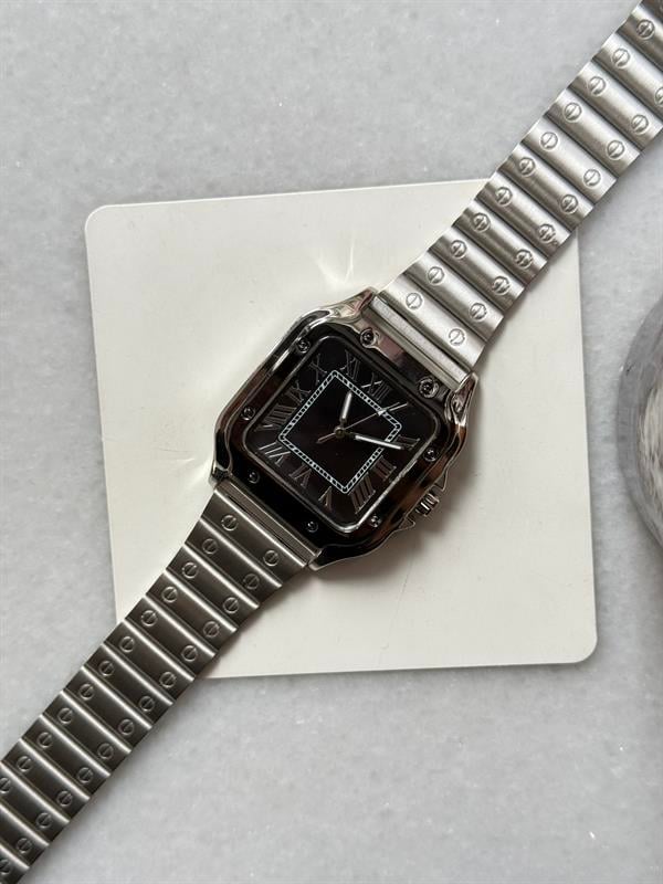 Vintage Rakamlı Saat - Siyah