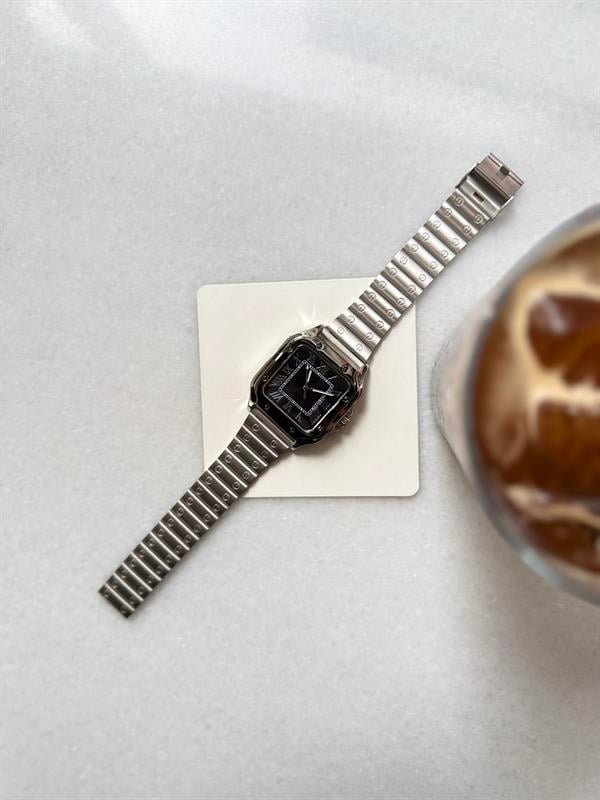 Vintage Rakamlı Saat - Siyah