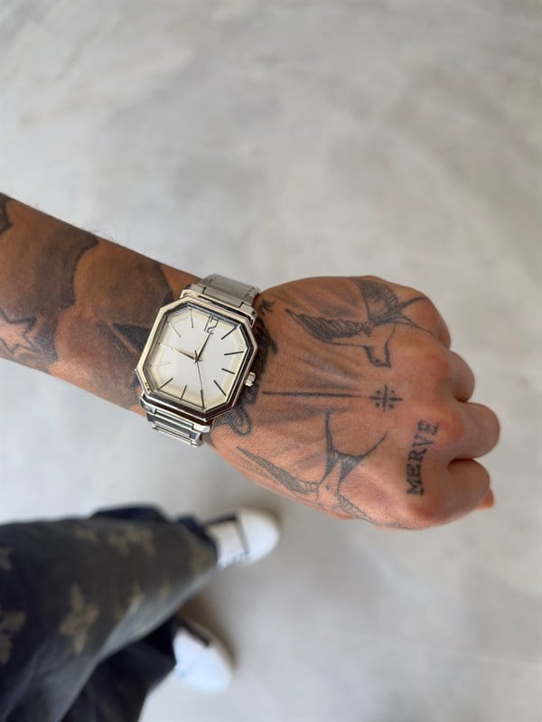 Vintage Watch Saat - Beyaz