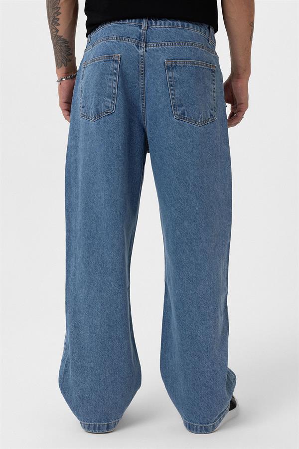 VMS Düz Basic Baggy Pantolon - Mavi