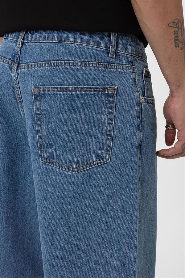 VMS Düz Basic Baggy Pantolon - Mavi