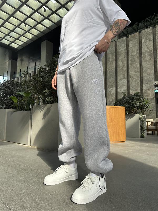 Vns Nakışlı Stoper Paça Lastikli Eşofman Altı -Gri