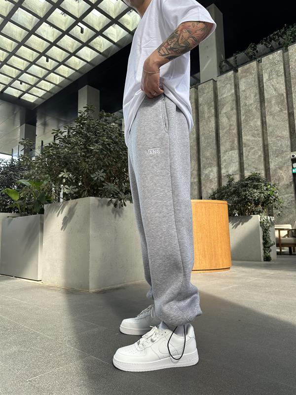 Vns Nakışlı Stoper Paça Lastikli Eşofman Altı -Gri