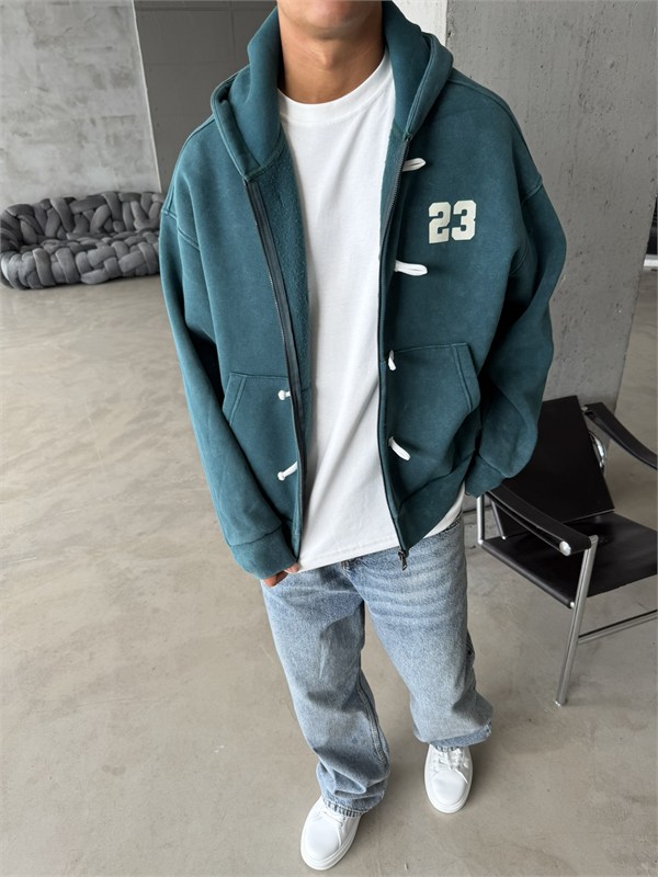 Washed Premium Duffle Zip Hoodie