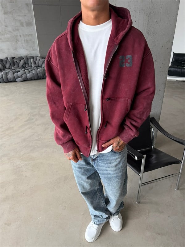 Washed Premium Duffle Zip Hoodie