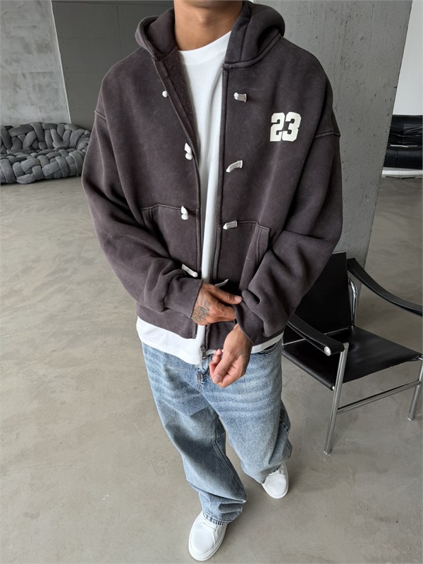 Washed Premium Duffle Zip Hoodie