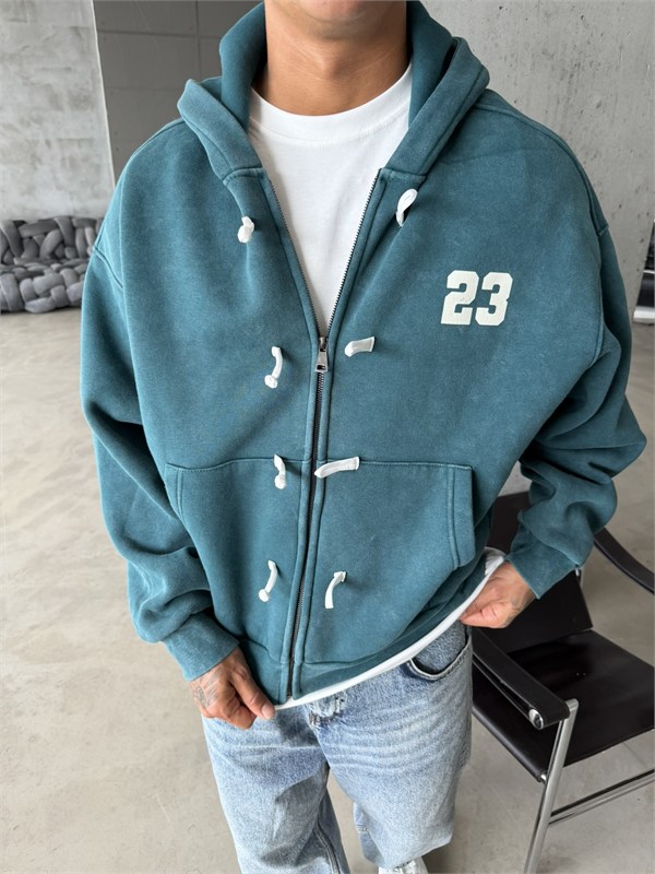 Washed Premium Duffle Zip Hoodie