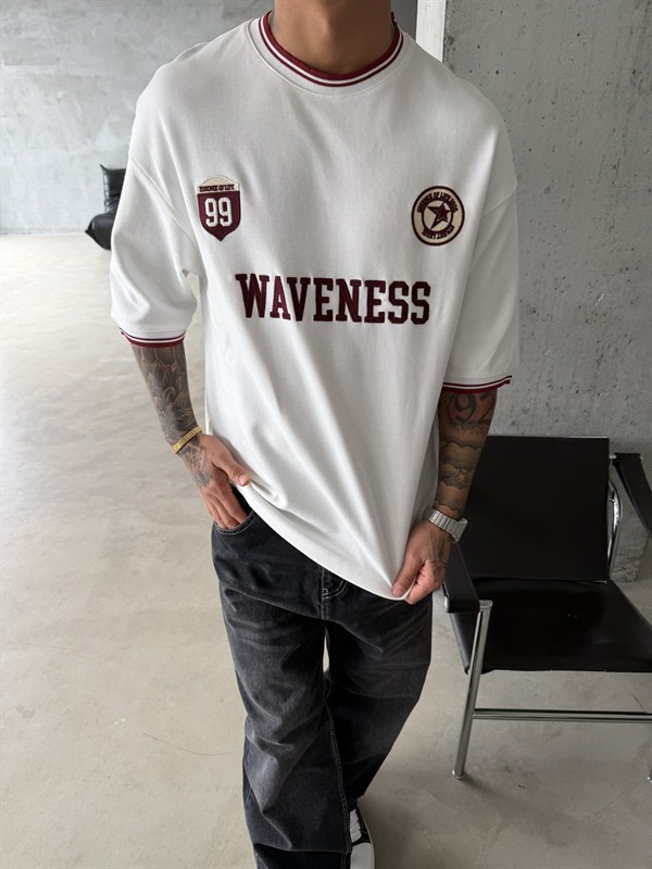Waveness 99 Prime Basic T-Shirt - Beyaz
