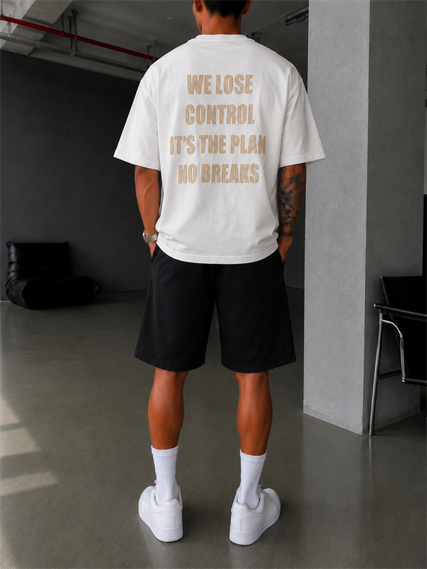 We Lose Control Pacht Detaylı T-Shirt