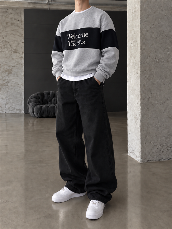 Welcome The 80s Sweat - Gri