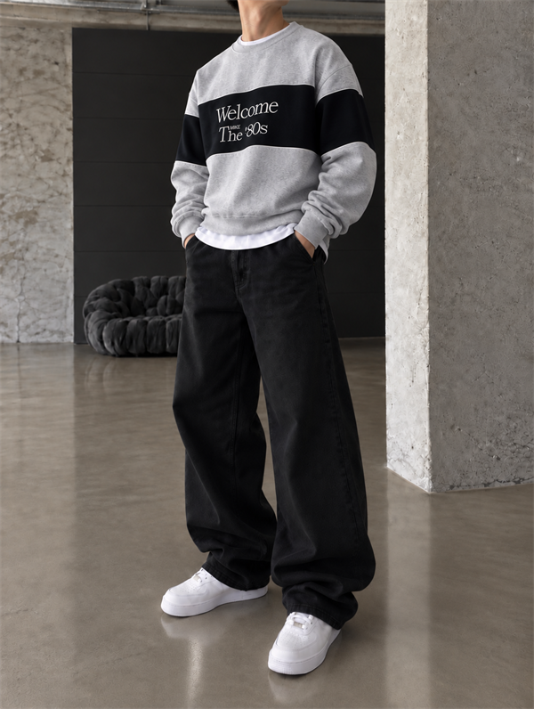Welcome The 80s Sweat - Gri