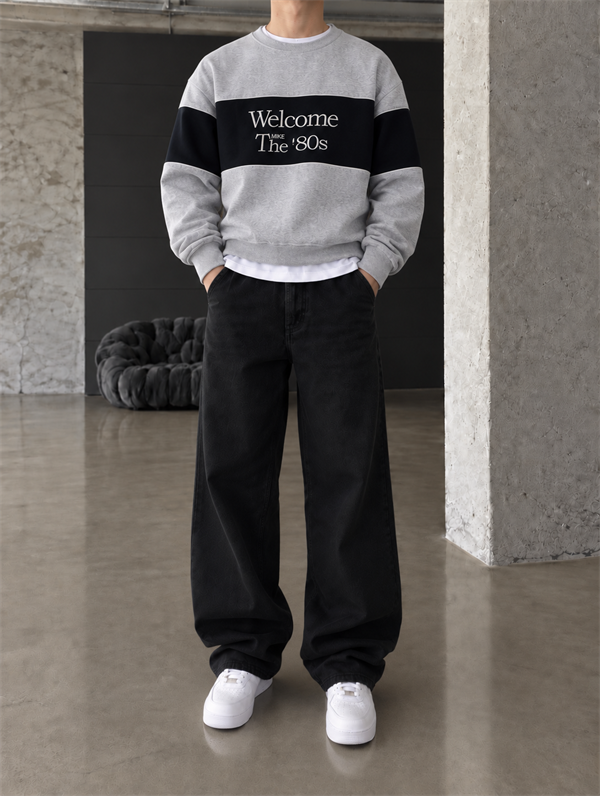 Welcome The 80s Sweat - Gri