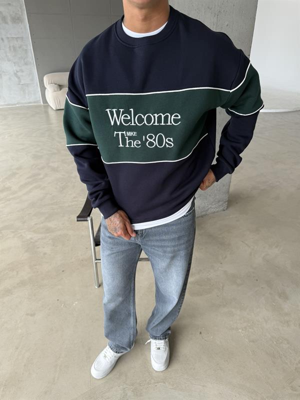 Welcome The 80s Sweat - Lacivert