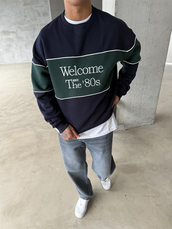 Welcome The 80s Sweat - Lacivert