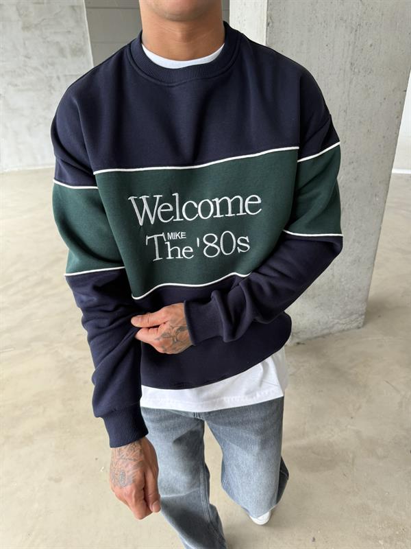 Welcome The 80s Sweat - Lacivert