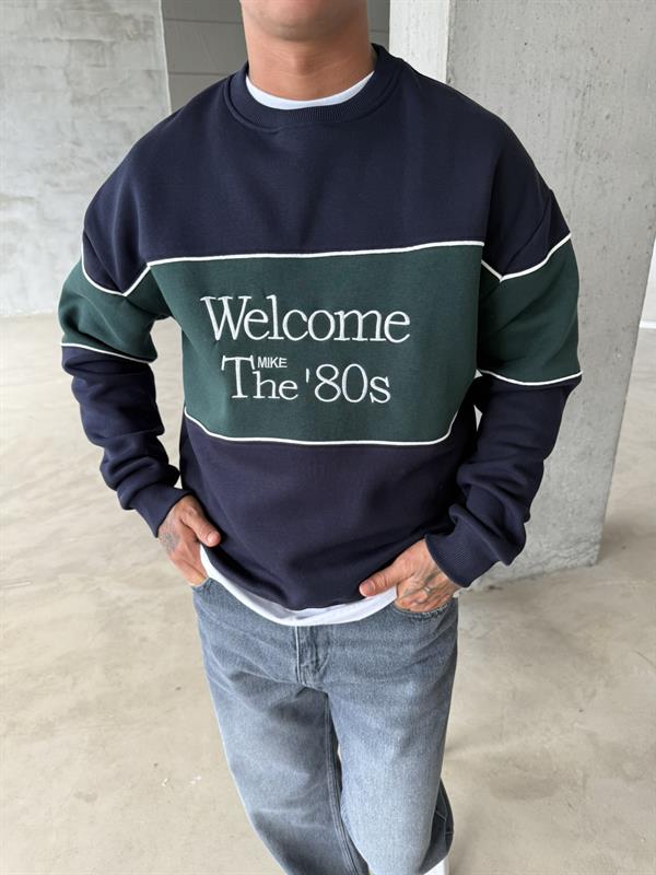 Welcome The 80s Sweat - Lacivert