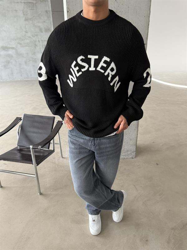 Western 23 Triko Kazak - Siyah