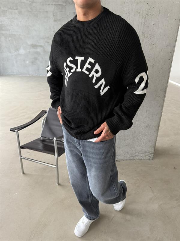 Western 23 Triko Kazak - Siyah