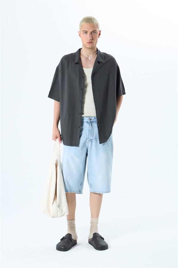 Wild Fleurs Tasarım Gömlek - Antrasit