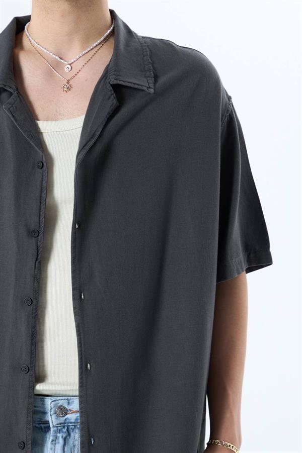 Wild Fleurs Tasarım Gömlek - Antrasit