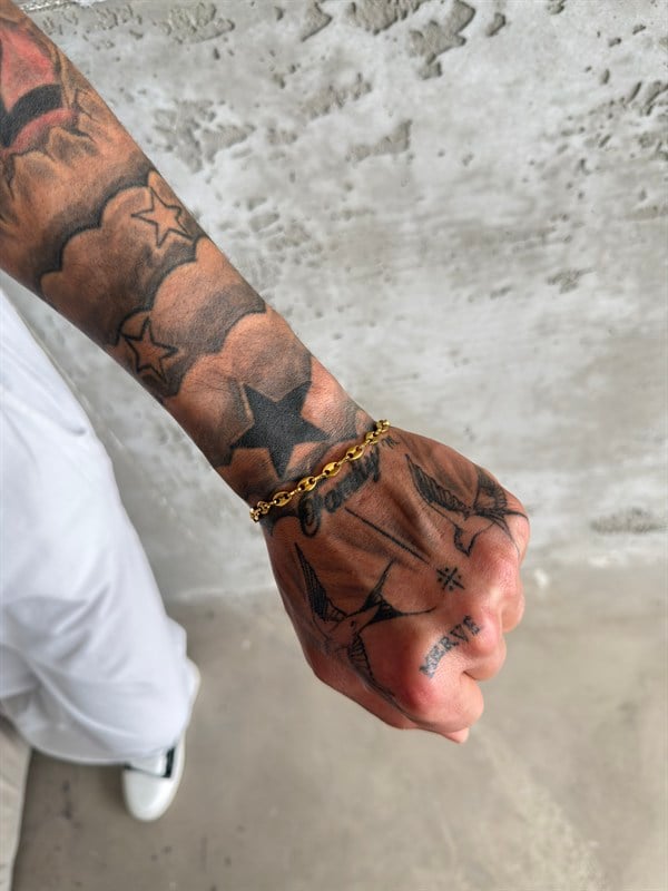 Wolf Grip Erkek Bileklik - Gold