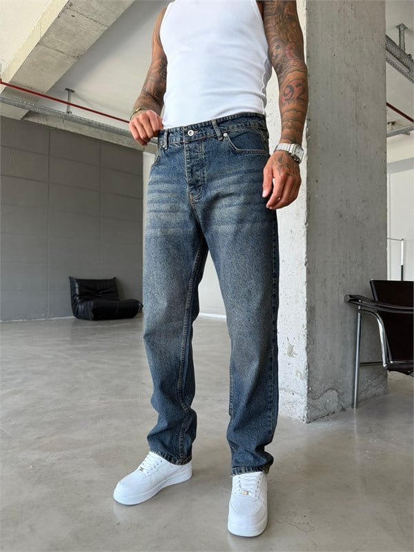 Yıkamalı Premium Basic Baggy Pantolon 