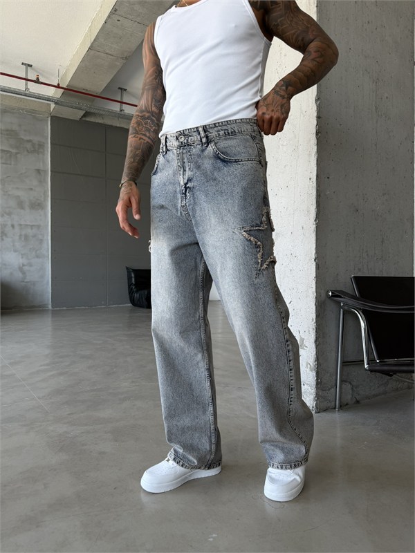 Yıldız Nakış İşleme Premium Baggy Pantolon